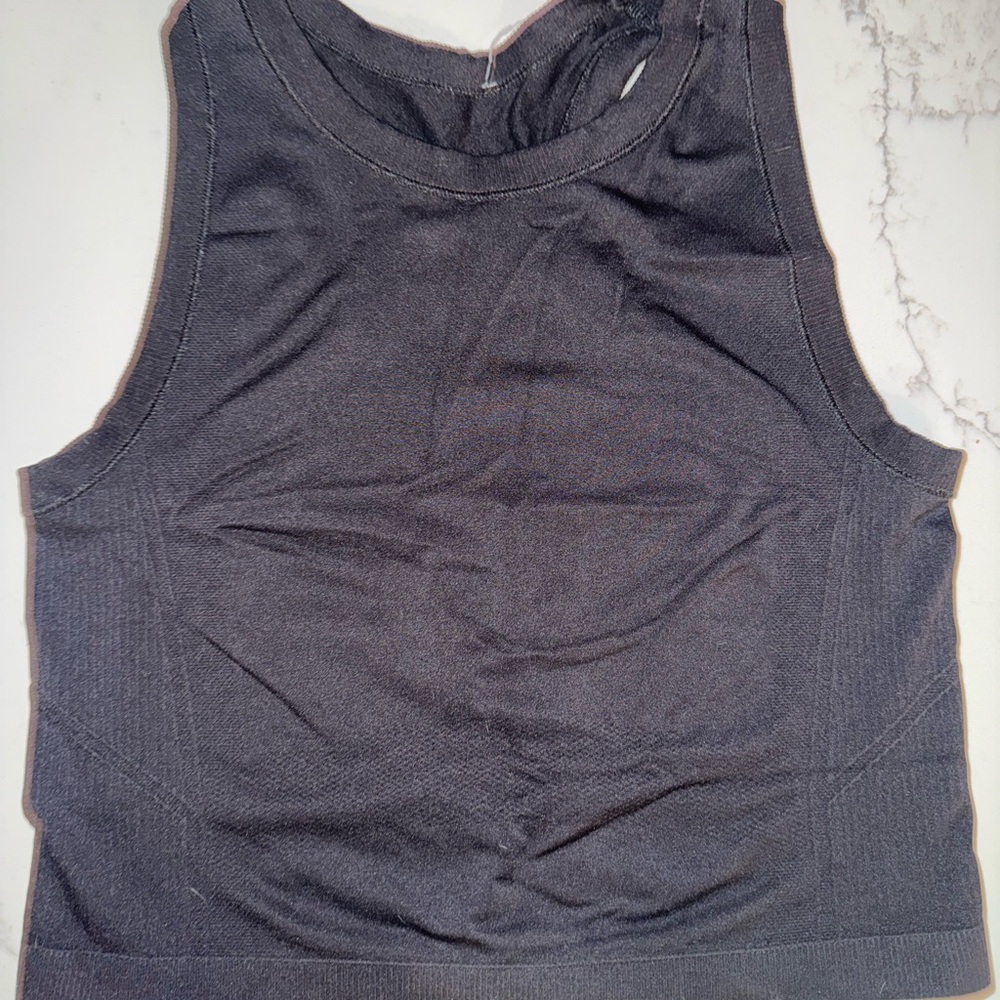 Black Sleeveless Tank Top
